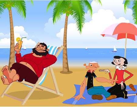 大力水手偷吻下栽_图片_波比_单机游戏下载基