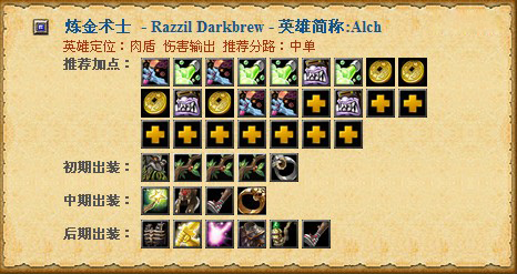 最新版dota英雄出装表加点前后对比说明