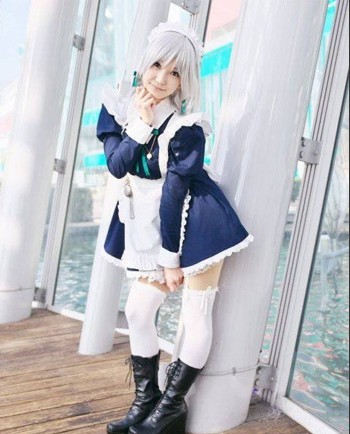 红魔馆的女仆东方十六夜咲夜精美Cosplay