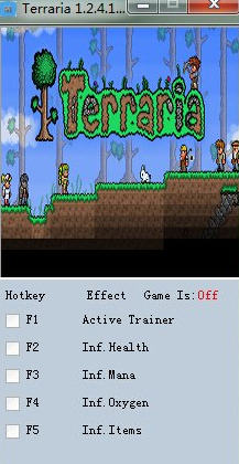 泰拉瑞亚四项修改器 v1.2.4.1下载_游戏修改器