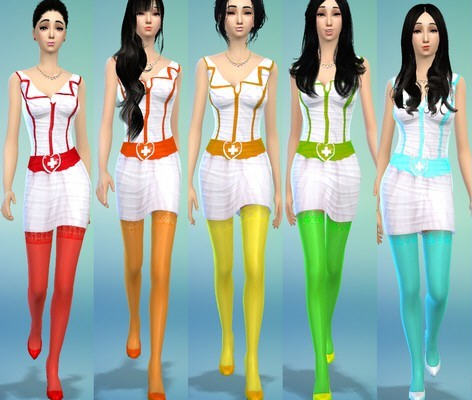 模拟人生4彩虹护士服MOD 下载_存档MOD