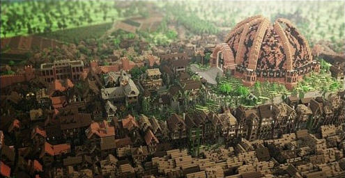 我的世界-权利的游戏:君临城地图存档下载 下载_存档MOD