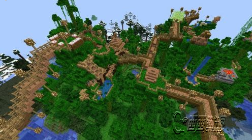 我的世界树上之家地图存档 下载_存档MOD