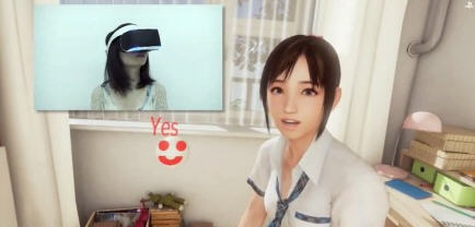 索尼PS4头戴式VR虚拟现实 恋爱模拟游戏视频