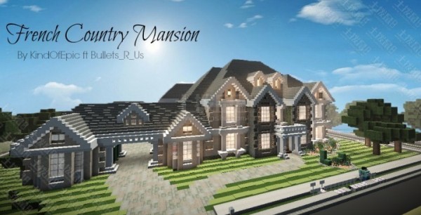 我的世界手机版法国乡村庄园存档下载_存档M