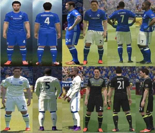 实况足球2016切尔西新赛季球衣包下载_存档M