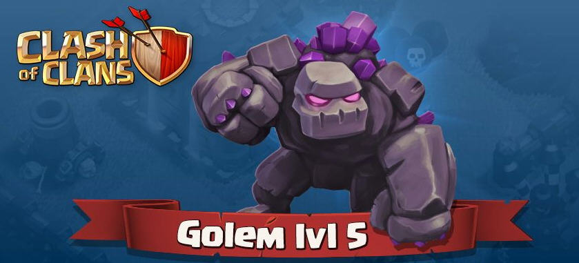 部落冲突coc开发者账号 5级石头人实战曝光