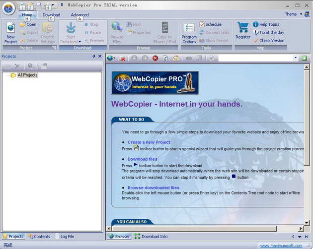 好用的离线浏览工具(WebCopier Pro)V5.4 官方