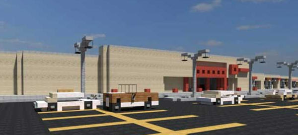 我的世界购物中心建筑MOD 1.8.1下载_存档M