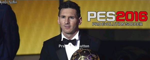 实况足球2016梅西再夺金球奖任意键壁纸下载