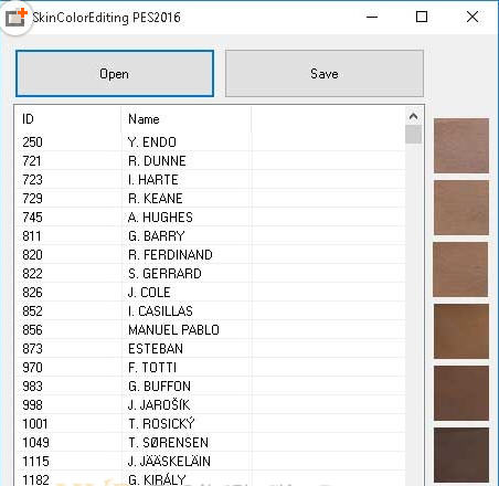 实况足球2016球员肤色编辑器 下载_辅助工具